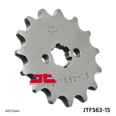 JT Front Sprocket 15/420 Pitch :420 Teeth :15 For Yamaha DT 80 MX 1981-1983 - Изображение 1 из 4