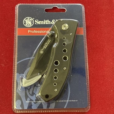 Smith & Wesson SWA10CP черный Linerlock EDC складной нож карман папка - Изображение 1 из 3