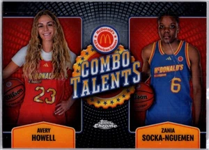 2024 Topps Chrome Mcdonald's All American - Combo Talents COT-AVE Howell/Zania - Bild 1 von 2