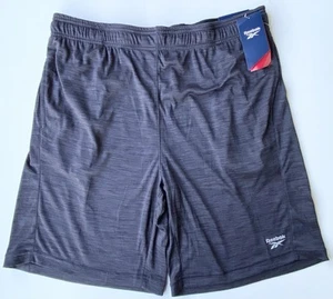 Reebok Men’s XL Black Heather Shorts Slim 9" Brand New Cruz Short Activewear - Picture 1 of 3