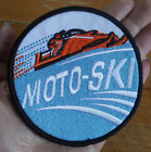 Vintage Style Moto-Ski Snowmobile Snow Sled Winter Sports RACING Sew On Patch