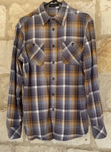 Rocawear Men's Brown Plaid Flannel Heavyweight Button Front Size Medium - Picture 1 of 8