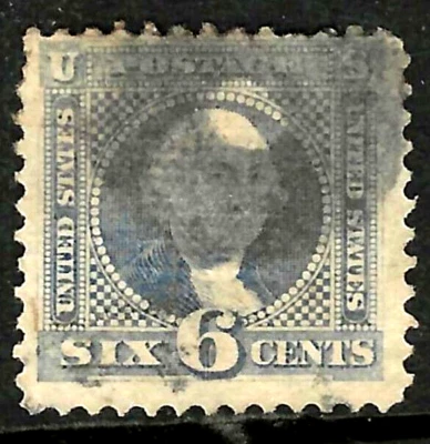 Sc #115 Strong Grill Fancy Cancel 6 Cent Washington 1869 Pictorial $225 US 14E17 - Image 1 of 2