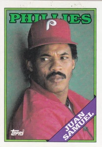 1988 TOPPS..JUAN SAMUEL..NRMT..CARD # 705..PHILLIES..FREE COMBINED SHIPPING - Picture 1 of 1