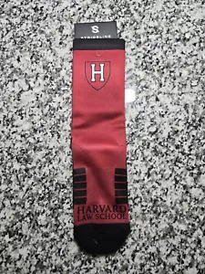 Maroon Harvard Law School Dress Socks Men's Size 8-12 Athletic Strideline New - Picture 1 of 5