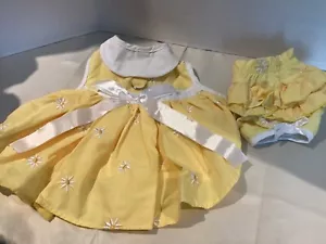 Doggie Design Yellow Floral Dog Harness Dress, Panties (M) - Picture 1 of 3