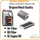 AIR OIL FILTERS AND 5L ENGINE OIL FOR ROVER MONTEGO 2.0 1984-1988 2401