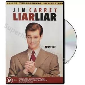 Liar Liar (DVD, 1997) PAL Region 4 (Jim Carrey, Jennifer Tilly, Cary Elwes) NEW - Picture 1 of 5