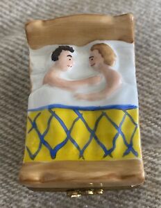 Limoges France Couple In Bed Facing Each Other Fm Fontanille Euc