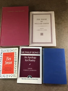 Lot of 5 Vintage Poem Books: Ben Johnson, William Smith, Gray, Tottel - Bild 1 von 10