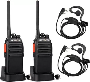 Retevis RT24 PMR446 Walkie Talkie 16 Kanäle Handfunkgerät mit Headset Kopfhörer - Bild 1 von 11