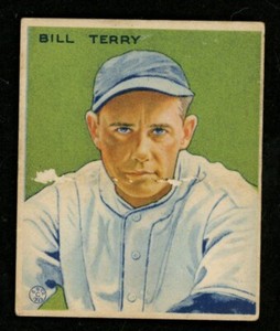 1933 Goudey Set-Break #125 Bill Terry HOF NEW YORK