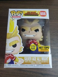Funko Pop! My Hero Academia Silver Age All Might #608 Hot Topic Exclusive GITD - Picture 1 of 8