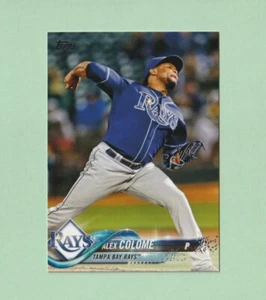 2018 Topps Series 1 ALEX COLOME Base #332 Tampa Bay Rays - Picture 1 of 2