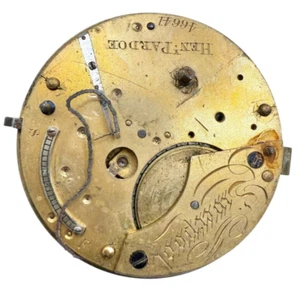 Antique Henry Pardoe Liverpool Fusee Pocket Watch Movement - Picture 1 of 6