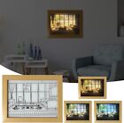 Lighting Painting Decoration, Creative LED Glowing Frame Light and Shadow Art