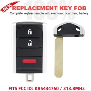 New For Acura RDX 2013 2014 2015 Smart Proximity Remote Key Fob KR5434760-3B - Foto 1 di 6