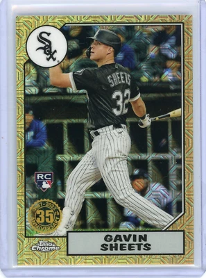2022 Topps Series 1 Silver Pack Gavin Sheets White Sox RC '87 Mojo Refractor - Image 1 of 2