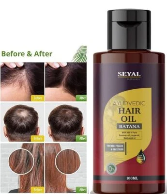 Batana Hair Oil Hair Growth Oil with Shikakai, Argan Oil, & Rosemary 100% Pure - Image 1 of 2
