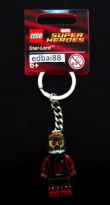 LEGO Marvel Star-Lord Minifigure Key Chain Ring 851006 With Helmet GOTG New - Picture 1 of 3