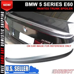 Fits 04-10 BMW E60 5 Series M5 Style Trunk Spoiler Titanium Silver Metallic #354 - Picture 1 of 7