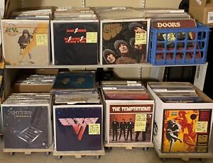 CLASSIC ROCK VINYL 60'S & 70'S.  YOU PICK. ULTRASONIC CLEANED. VG to NM.