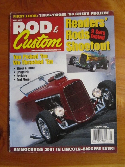 MAGAZINE ROD & CUSTOM JANUARY 2002 VOL. 36 NO. 1  GREAT ***  MUST SEE ** - Image 1 of 1