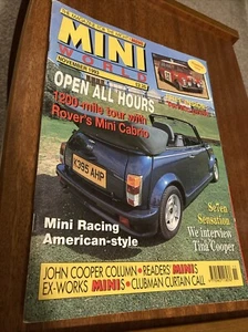 Mini World Magazine - November 1993 - Mini Cabrio, Ex Works Minis, Clubman - Picture 1 of 3