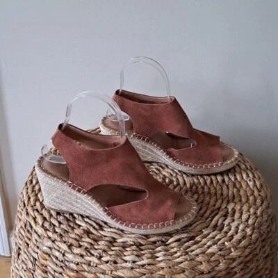 Alpargatas Gentle Souls Kenneth Cole para mujer Cody Wedge gamuza oxidada S-7.5 nuevas sin etiquetas Foto 1 de 4