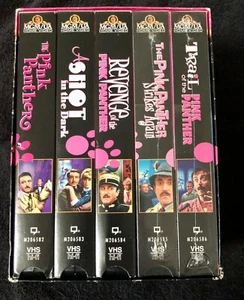 Pink Panther Movie Collection 5 VHS Set 1997 Sellers ( 2 Sealed ) - Picture 1 of 8