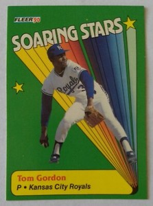 TOM GORDON, 1990 FLEER SOARING STARS #7 of 12, ROYALS