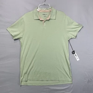 William Rast Men's Short Sleeve Polo Shirt L Large Sage Green Pima Cotton Modal - Picture 1 of 13