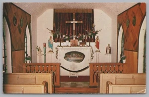 Our Lady Of The Pines, Route 219, Horse Shoe Run, West Virginia, Vintage Post Ca - Picture 1 of 2