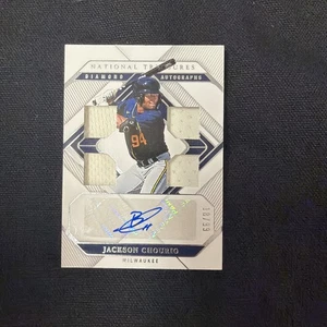 2023 Panini National Treasures Diamond Quads /99 Jackson Chourio #DQA-JC Auto - Picture 1 of 2
