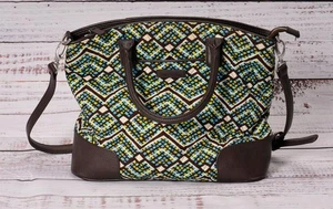 Vera Bradley Fabric / Leather Large Tote Bag in Rainforest - Picture 1 of 6