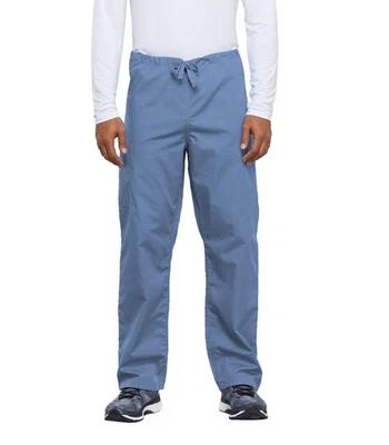 Scrubs Cherokee Workwear Men's Drawstring Cargo Pant Tall 4100T CIEW Ciel - Image 1 of 4