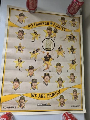 Pittsburgh Pirates World Series Champions We Are Family VINTAGE POSTER 1979 Foto - Image 1 of 4