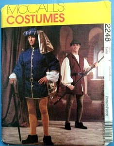 Vintage McCall's 2248 Sew Pattern Men's Historical Renaissance Costume Size S-M - Picture 1 of 6