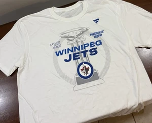Winnipeg Jets NHL 25' Presidents Trophy Fanatics Shirt (XL) - Picture 1 of 3