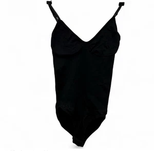 SELBSTBEWUSSTER & SCHÖNER SCHWARZER SHAPEWEAR-BODY, GRÖSSE L, BRUSTUMFANG 22", LÄNGE 25" - Bild 1 von 3