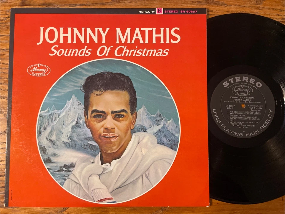 Johnny Mathis Sounds Of Christmas LP Mercury stereo Holiday VG+!!!! - Image 1 of 4