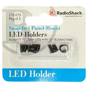 Radio Shack #276-079 SNAP-IN Panel Halterung LED Halter (5er Pack) - NEU - Bild 1 von 2