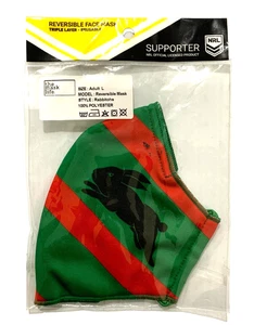 NRL Face Mask South Sydney Rabbitohs Size Adult Triple Layer SEALED BRAND NEW - Picture 1 of 10