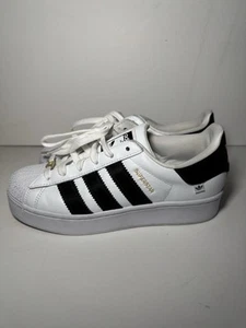 Superstar Original Adidas Trainers, Black And White, Uk Size 6 Worn Once - Picture 1 of 8