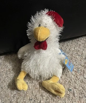 Webkinz Chicken With Code Tags Sealed Unused 9” Plush Doll White Rooster Bird - Image 1 of 4