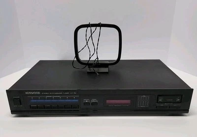 VINTAGE KENWOOD KT-54 - Stereo Synthesizer AM FM Tuner - Tested Works! - Image 1 of 4