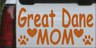 Great Dane Mom With Dog Paw Prints Car Truck Window Laptop Decal Sticker 12X6.8
