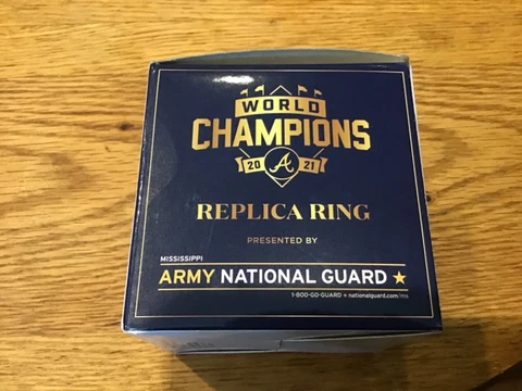 Atlanta Braves 2021 Wold Series World Champs Replica Ring SGA Cover