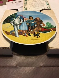 THE WIZARD OF OZ ~ WE'RE OFF TO SEE THE WIZARD/GRAND FINALE PLATE ~ COA/BOX/1979 - Picture 1 of 8