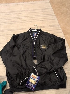 PRO PLAYER VINT. BALTIMORE RAVENS 3 BUTTONS PULLOVER BLACK JACKET XL, NEW W/TAG - Picture 1 of 6